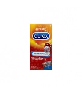 DUREX PRESERVATIVOS FRESA 12UDS