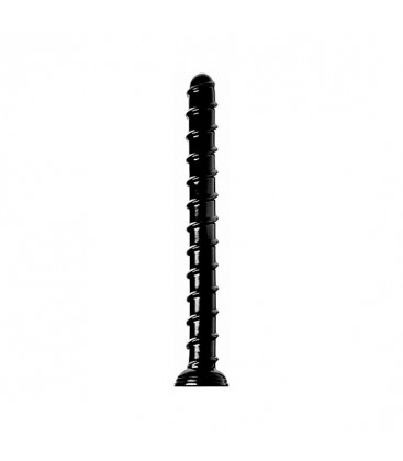 DILDO ANAL SWIRL HOSE NEGRO 4 CM