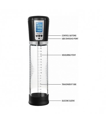 BOMBA AUTOMaTICA PREMIUM RECARGABLE LCD TRANSPARENTE