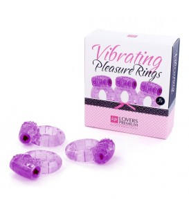 LOVERSPREMIUM - ANILLOS DE PLACER 3 UDS MORADO