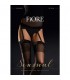 HYPNOSE STOCKINGS MEDIAS ESTAMPADO DE LUREX DORADO 20 DEN NEGRO