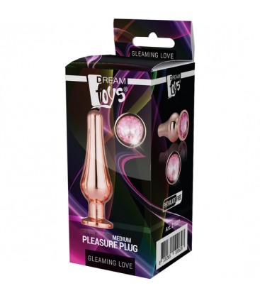 GLEAMING LOVE ROSE GOLD PLEASURE PLUG M