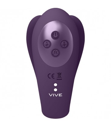 VIVE YOKO VIBRADOR TRIPLE ACCION CON PULSACION MORADO