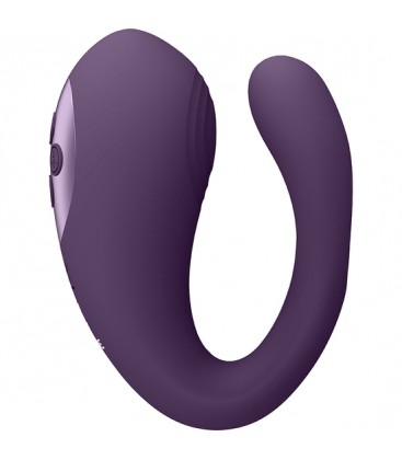 VIVE YOKO VIBRADOR TRIPLE ACCION CON PULSACION MORADO