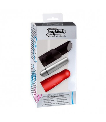 JOYSTICK LADYLIKE MICRO SET ESTIMULADOR CON FUNDAS ROJO Y NEGRO