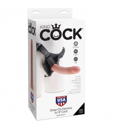 KING COCK STRAP ON HARNESS W 8