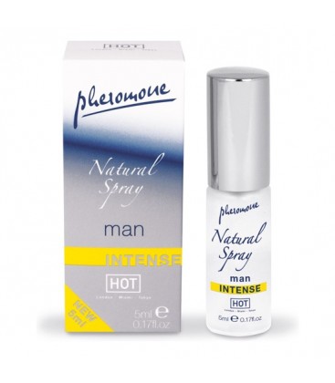 HOT SPRAY NATURAL DE FEROMONAS INTENSO PARA HOMBRES 5 ML