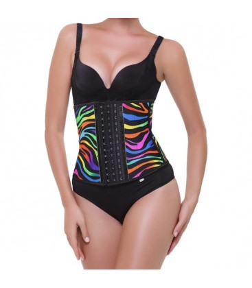 CORSET LATEX APPEARANCE MULTICOLOR