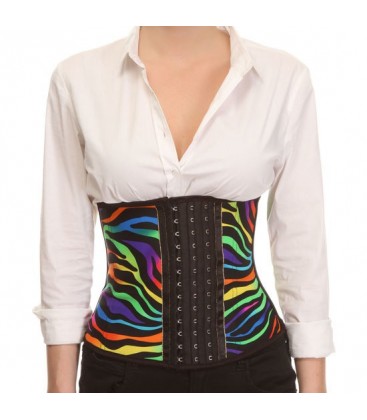 CORSET LATEX APPEARANCE MULTICOLOR