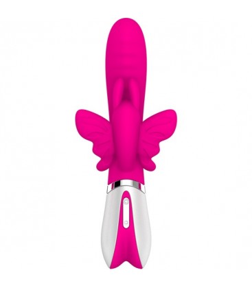 WINGS OF DESIRE VIBRADOR DOBLE ESTIMULACIoN ROSA