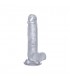 REALROCK PENE REALiSTICO CON ESCROTO 20 CM TRANSPARENTE