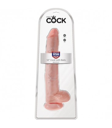 KING COCK PENE REALiSTICO CON TESTiCULOS 375CM