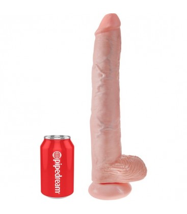 KING COCK PENE REALiSTICO CON TESTiCULOS 375CM