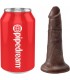 KING COCK PENE REALiSTICO 14CM MARRoN