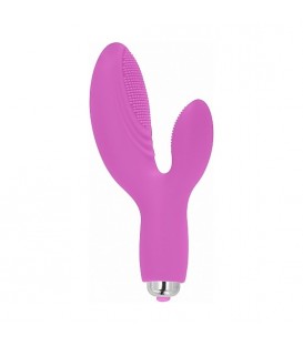 HOLLY VIBRADOR CLÍTORIS Y PUNTO G - ROSA