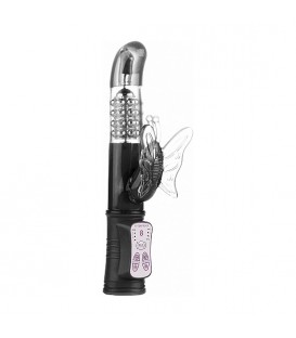 MIMI VIBRADOR MARIPOSA GIRATORIO - NEGRO